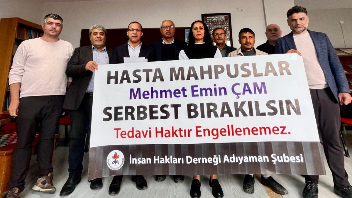 İHD Adıyaman Şubesi'nden hasta mahpus Mehmet Emin Çam için acil çağrı - Videolu Haber