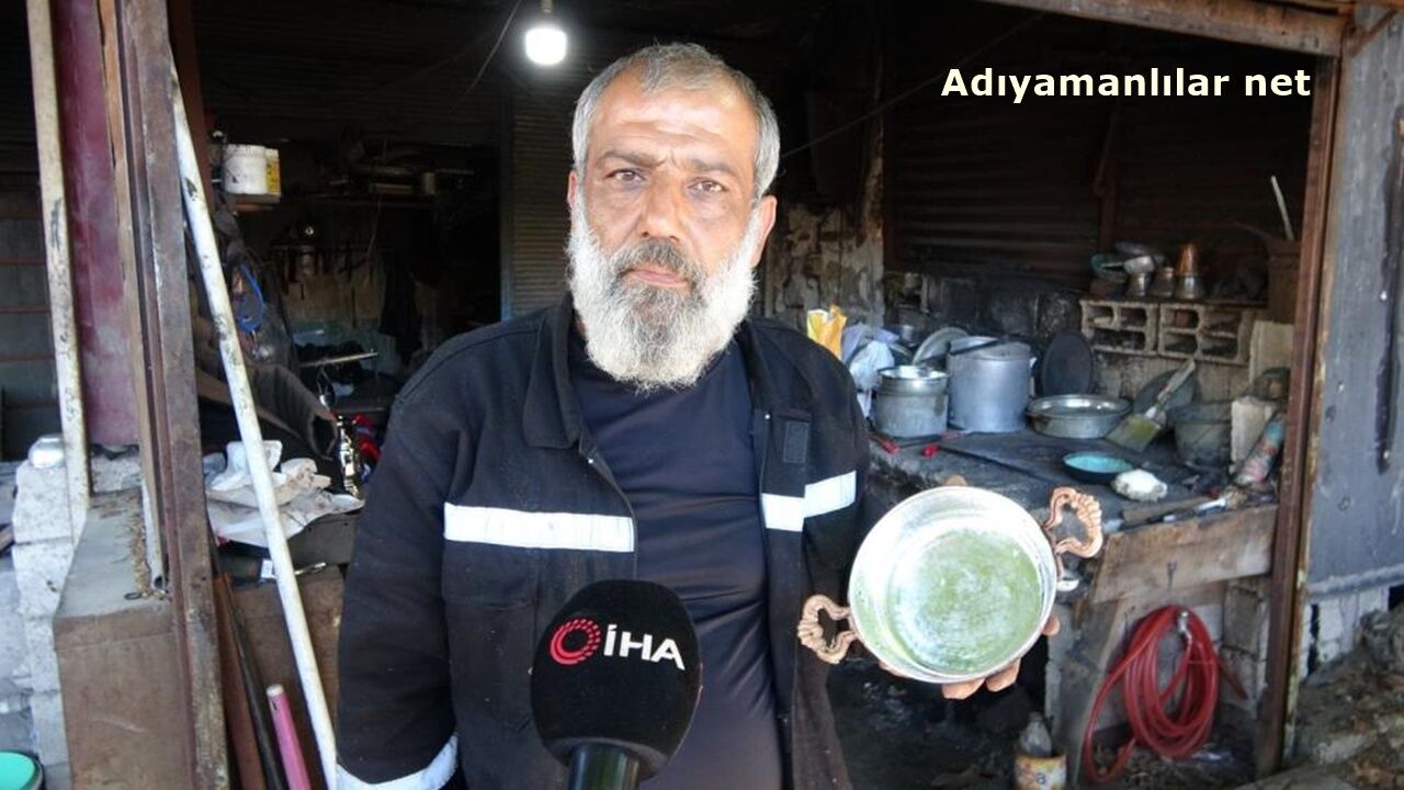 Adıyamanda Kalaycı Ustası Latif Ulum