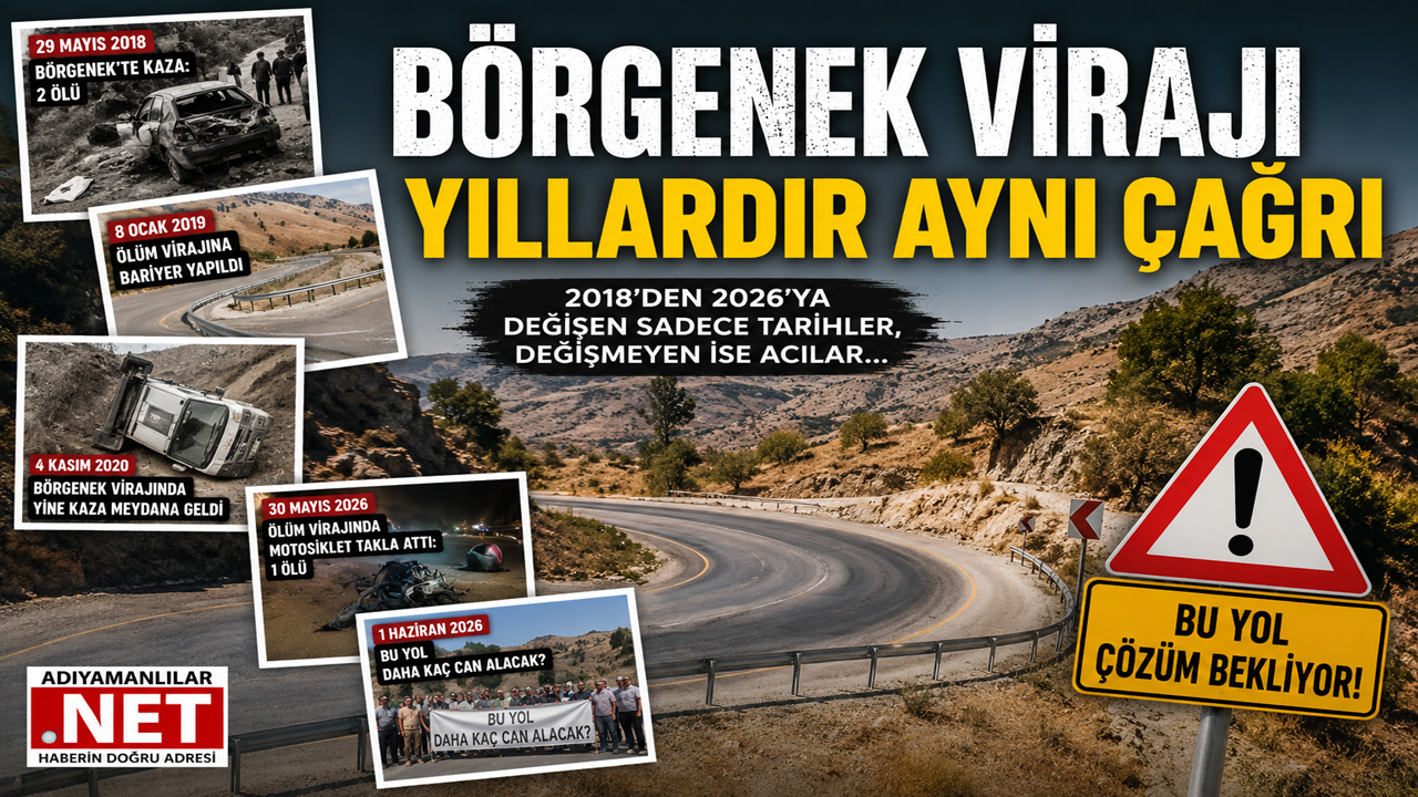 Adıyaman Gölbaşı Yolu Üzeri Börgenek Kavşağı