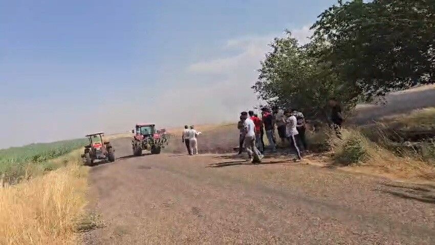 Adıyaman-Besni'de Anız Yangını Yüzlerce Dönüm Alanı Kül Etti