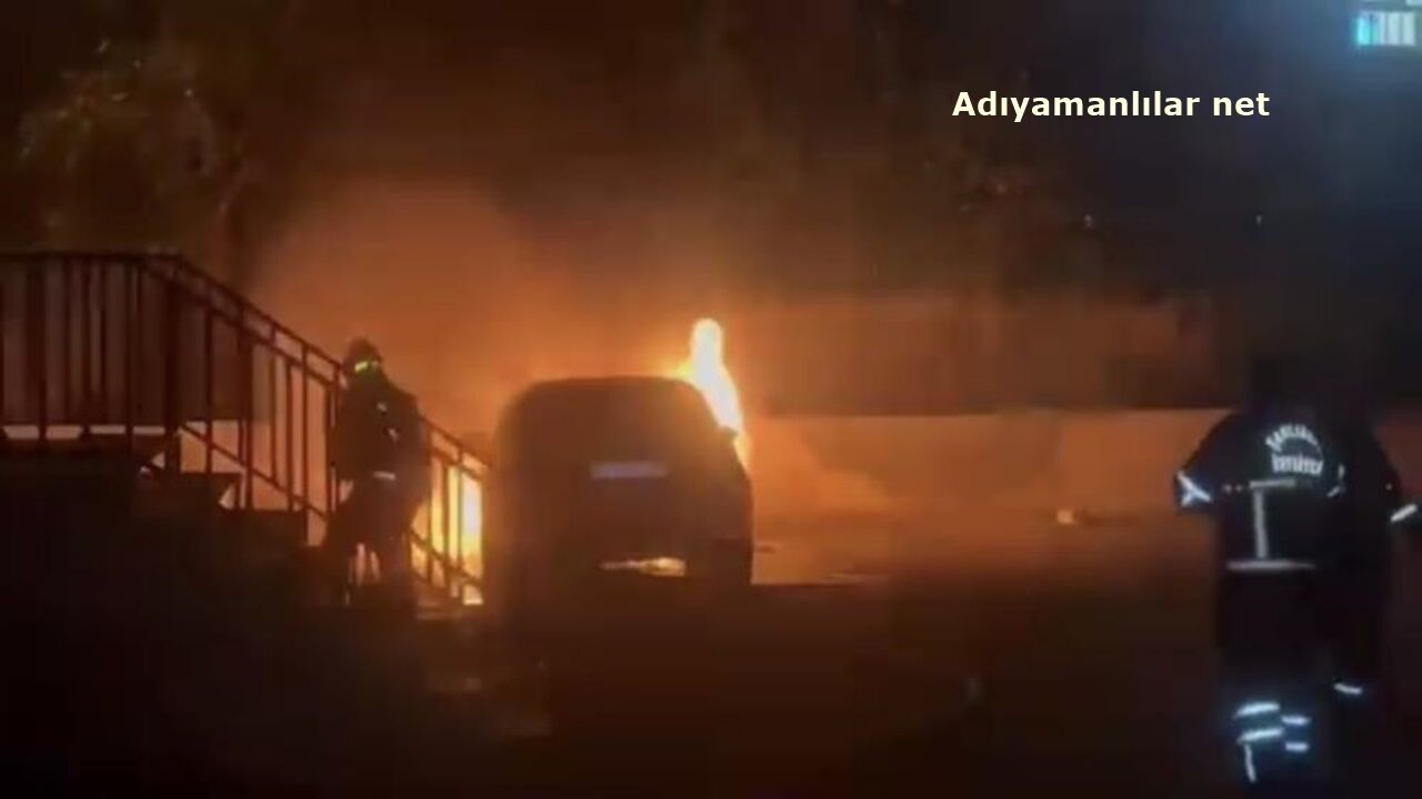 Şanlıurfa Siverekte Araç Yangını