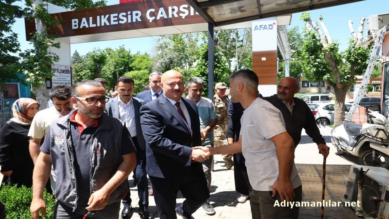Vali Küçük Balıkesir Çarşısı'nda Esnafla Buluştu-1