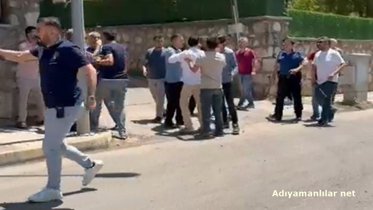 Kahta'da Karakol Önündeki Kavgaya Biber Gazlı Müdahale