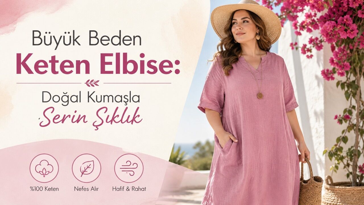 Büyük Beden Keten Elbise: Doğal Kumaşla Serin Şıklık
