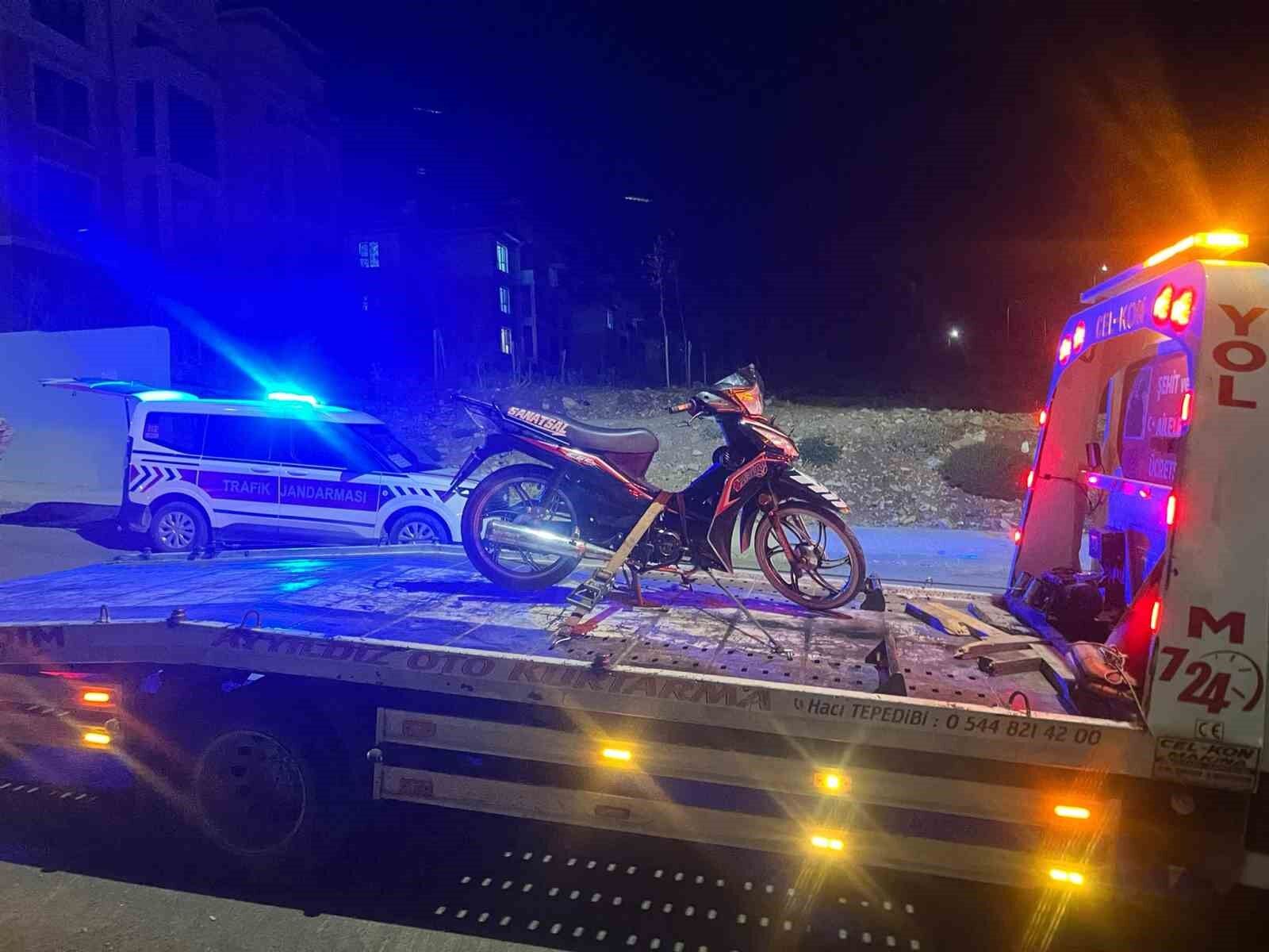 Gölbaşı ilçesinde jandarmadan motosiklet denetimi