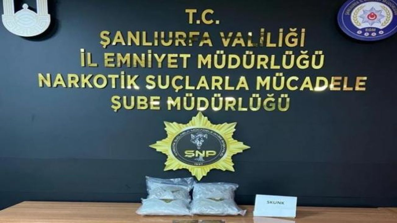 Şanlıurfa'da uyuşturucu operasyonu 4 gözaltı