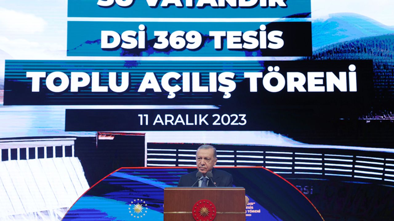 Cumhurbaşkanı Erdoğan: Tarım ve sulama alanında tarihî nitelikte adımlar attık