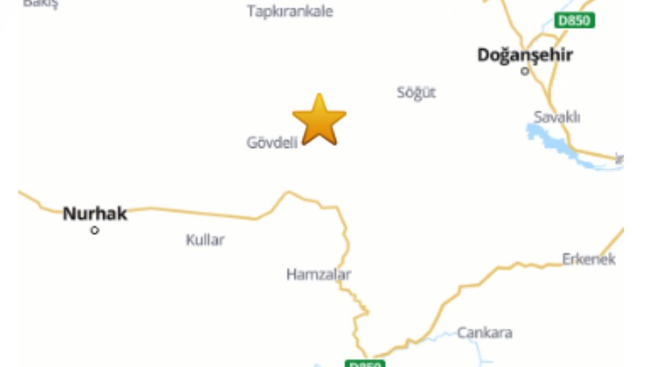 Malatya Doğanşehir’de 4.3 büyüklüğünde deprem meydana geldi. 