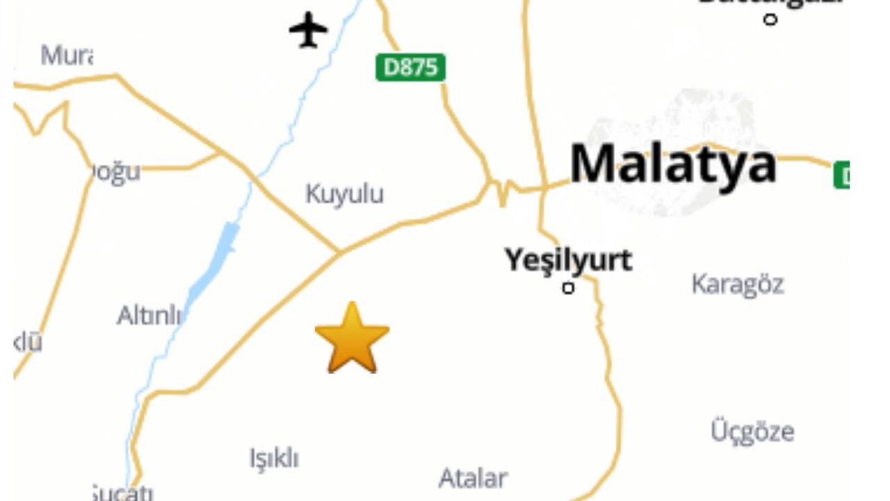 Malatya Yeşilyurt'ta 4.6 büyüklüğünde deprem meydana geldi