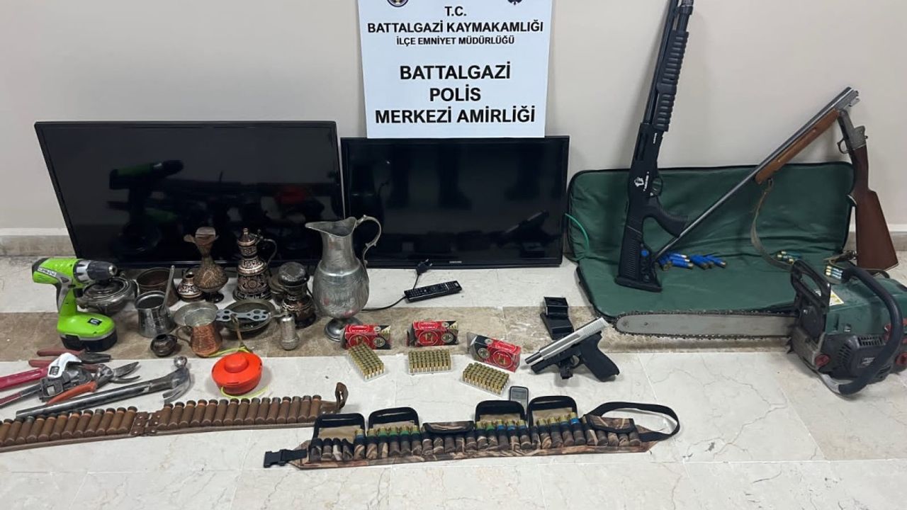 Malatya'da hırsızlığa 3 tutuklama