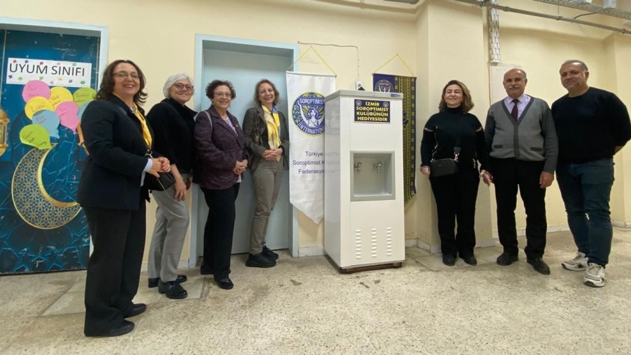 İzmir Soroptimist Kulübü’nden Adıyaman’daki okullara temiz su desteği 