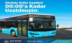 Adıyaman’da belediye otobüs saatleri değişti