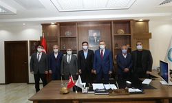 Başkan Korkut'tan Rektör Elmastaş'a ziyaret