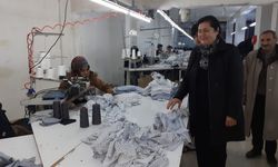 Ulubey, Kahta'da tekstil çalışanlarını ziyaret etti
