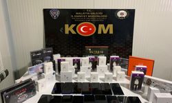 Malatya'da gümrük kaçağı elektronik malzemeye 2 gözaltı