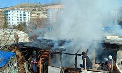 Malatya'da baraka ve çadır yangını