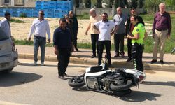 Eğitim aracına çarpan motosiklet sürücüsü ağır yaralandı  - Videolu Haber