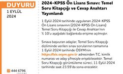 2024 KPSS ön lisans soruları ve cevap anahtarı yayımlandı 