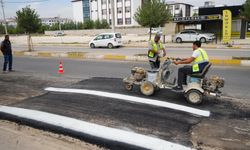 Adıyaman Belediyesi'nden okul önlerinde trafik güvenliği çalışmaları