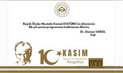 Adıyaman Valiliği’nden 10 Kasım Atatürk’ü anma programı