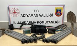 Adıyaman’da sit alanında kaçak kazı yapan üç şüpheli suçüstü yakalandı