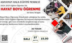 Adıyaman Halk Eğitim Merkezi’nden ‘Hayat Boyu Öğrenme’ temalı yıl sonu sergisi 