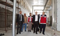 Akkan, Yapımı devam eden Hayvan Pazarı ve Mezbahane Tesisini inceledi