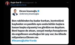 Ekrem İmamoğlu’ndan erişim engeline tepki: 'Rakibinden bu kadar korkan siyasetçi görmedim' 