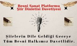 Besni Sanat Platformu’ndan şiir ve türkü gecesi: ‘Şiirlerin dile geldiği gece’ 