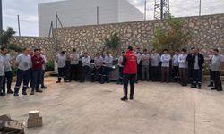 Besni İtfaiyesi'nden fabrika personeline yangın eğitimi