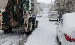 Haliliye Belediyesi karla mücadelede tam kadro sahada