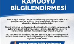 Adıyaman Belediyesi'nden Yol Eleştirilerine Açıklama