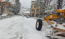 Akyazı'da karla mücadele çalışmaları sürüyor