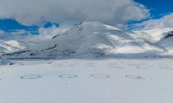 Çelikhan'daki Yüzen Adalar buz tuttu - Videolu Haber