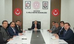 Adıyaman Millî Eğitim Müdürlüğünde haftalık değerlendirme toplantısı düzenlendi