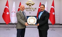 Adıyaman Valisi Osman Varol, Şanlıurfa'ya atanan Hasan Bilici'yi ağırladı