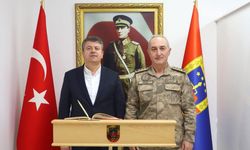 Başkan Tutdere'den İl Jandarma Komutanı Albay Semiz'e ziyaret