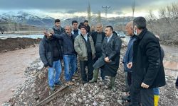 Çelikhan Kaymakamı Pelvan'dan heyelan ve taşkın bölgelerinde inceleme