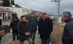 Gölbaşı Kaymakamı Algın'dan Karaburun Köyü Kalıcı Konutları'nda yağış sonrası inceleme