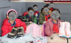 GTÜ öğrencilerinden Kahta'da 400 öğrenciye mont ve bot desteği