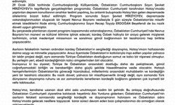 Hatay’dan Özbekistan’a Kardeşlik Köprüsü