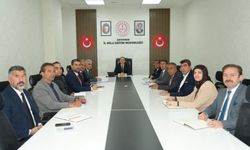 İl Müdürü Ali Tosun başkanlığında eğitim koordinasyon toplantısı yapıldı