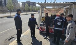 Adıyaman Belediyesi'nden kaldırım işgali ve hijyen denetimi