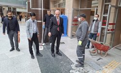 Adıyaman Eğitim ve Araştırma Hastanesi'nde kapsamlı zemin yenileme çalışması