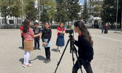 Adıyaman'da 23 Nisan etkinliklerinde öğrenciler gazeteci oldu - Videolu Haber