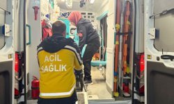 Devrilen motosikletin sürücüsü ağır yaralandı