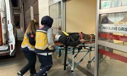 Yüksekten düşen işçi yaralandı