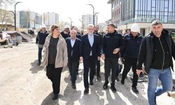 Başkan Görgel'den kentsel tasarım alanlarında yerinde inceleme