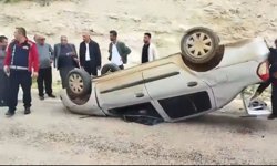 Besni'de otomobil takla attı: 1 ağır yaralı