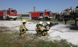 Uçak Yangınına Müdahale Tatbikatı başarıyla gerçekleştirildi.